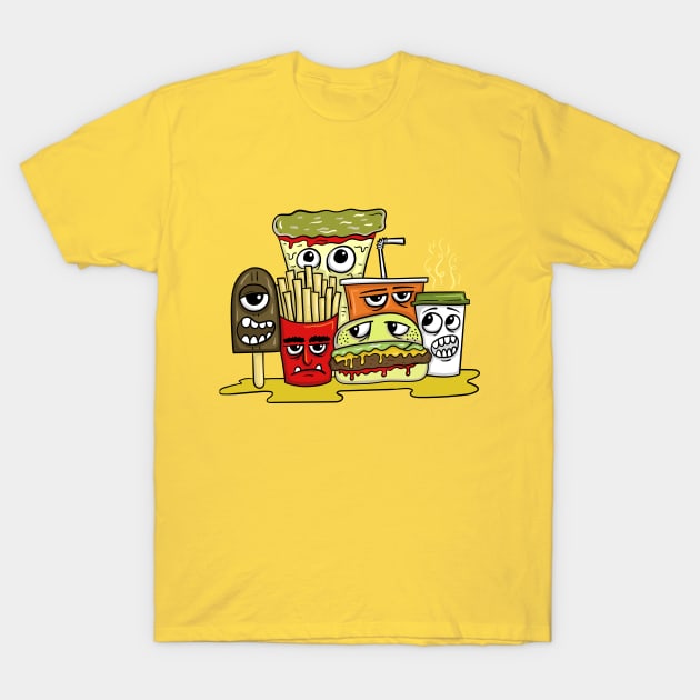 Fast food monster T-Shirt by UniqueDesignsCo